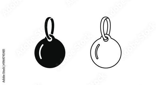Black and white kettlebell icons Vector