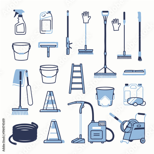 set of washing tools editable vector design, tool, equipment, tools, isolated, set, hammer, screwdriver, vector, metal, work, white, wrench, pliers, steel, illustration, icon, dental, construction
