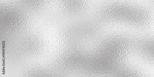 Shiny silver foil metallic texture - glossy gray steel gleaming surface, frosted glass effect with blur glare reflection, bright polished metal material. Brushed aluminum or chrome glistening bg.