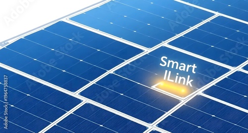 Smart Solar Panel Array Vector Illustration Isometric Renewable Energy Icon for Sustainable Home Technology