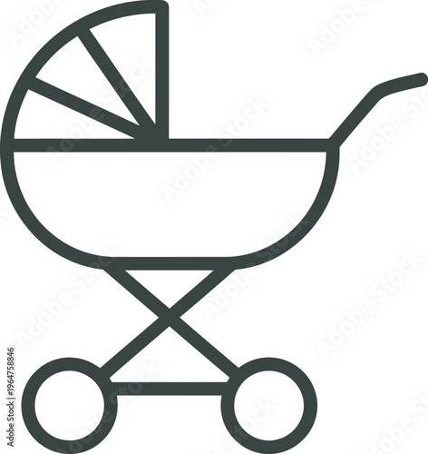 Baby stroller, pram, stroller icon, baby carriage