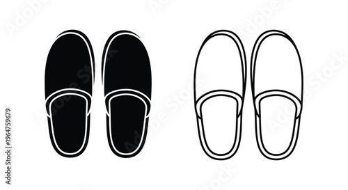 Black and white shoes illustration Vector