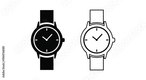 Watches time concept illustration Vector