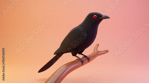 Contemporary scientific illustration of Sri Lankan wildlife koha