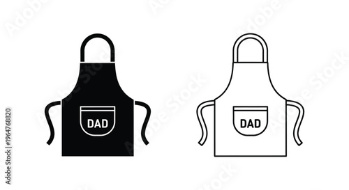 Dad apron design Vector