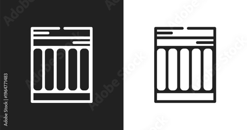 Air mattress icon. Linear black, white icon from summer collection. Outline air mattress vector. Thin line symbol isolated on white and black background