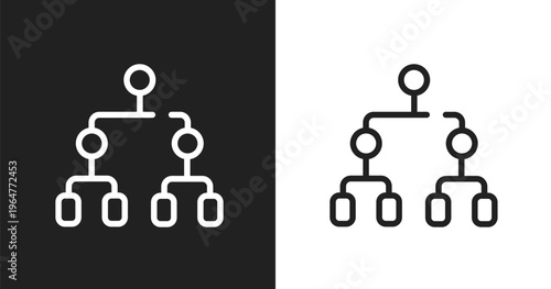 Playoff icon. Linear black, white icon from hockey collection. Outline playoff vector. Thin line symbol isolated on white and black background