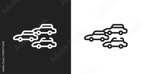 Apex icon. Linear black, white icon from racing collection. Outline apex vector. Thin line symbol isolated on white and black background