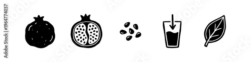A set of flat black icons representing software development, mobile application design, cloud computing, and programming workflows on a white background.