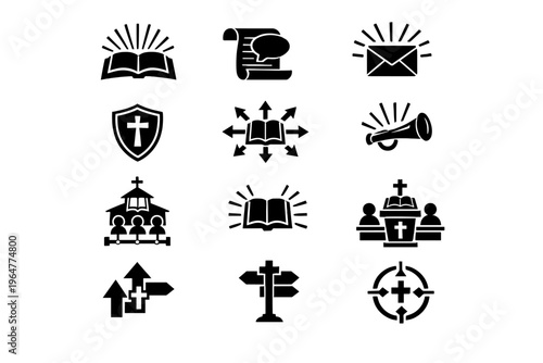 Image teaching message symbol generation guidance fill vector speech simple rays open