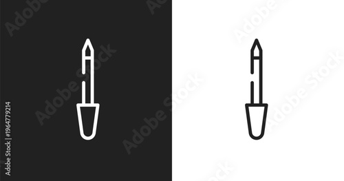 Lima icon. Linear black, white icon from pretty collection. Outline lima vector. Thin line symbol isolated on white and black background