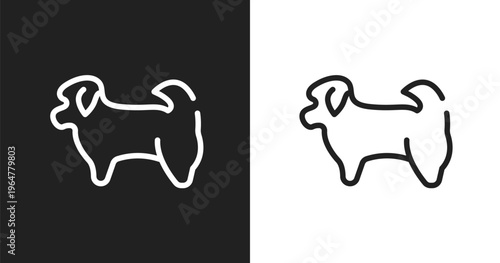 Cuadro en lienzo Shih tzu icon