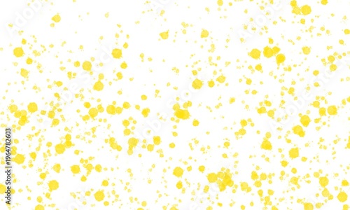 Bright yellow paint splatter background texture design