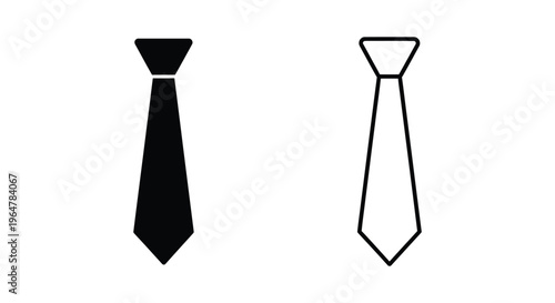Ties black and white Vector