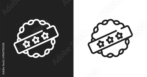 Best price icon. Linear black, white icon from marketing collection. Outline best price vector. Thin line symbol isolated on white and black background