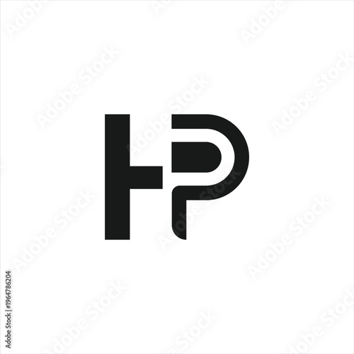 Free Download Abstract letter hp monogram graphic - GFXLoad
