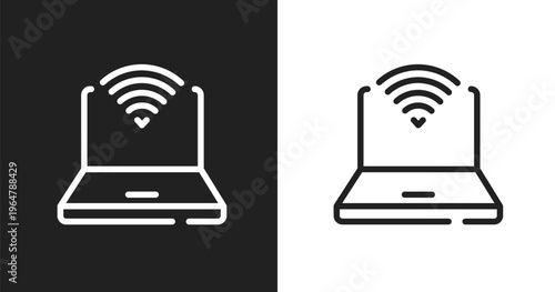 Survival kit icon. Linear black, white icon from introvert collection. Outline survival kit vector. Thin line symbol isolated on white and black background