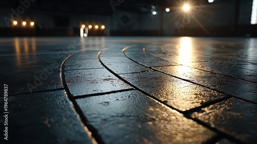 Magic forest floor with fungi on fallen tree illustration images