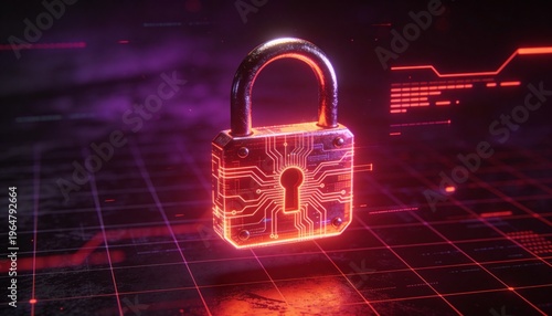 Digital data protection and cybersecurity, secure network infrastructure, safeguarding business transactions and financial information against cyber threats, private user data encryption