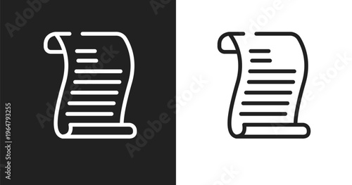 Fotografie Scroll with law icon