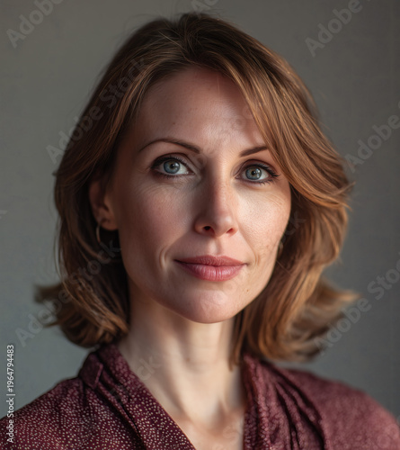 Retrato de mujer con ojos claros