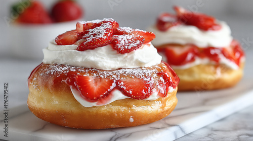 Donuts de fresa