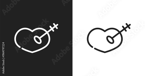 Treason icon. Linear black, white icon from literature collection. Outline treason vector. Thin line symbol isolated on white and black background