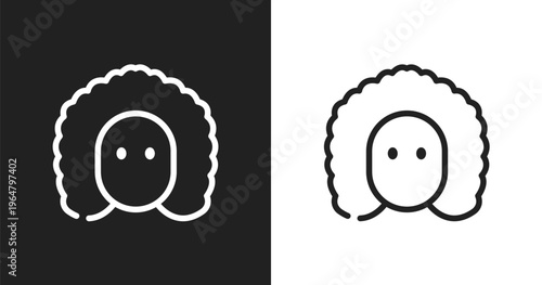 Newton icon. Linear black, white icon from science collection. Outline newton vector. Thin line symbol isolated on white and black background