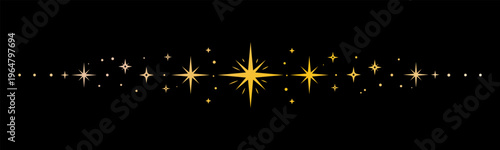 Stars shine bright in a dark sky