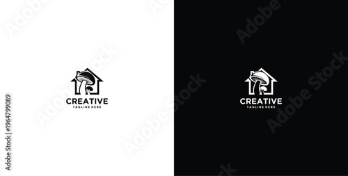 mushroom consulting and testing logo design