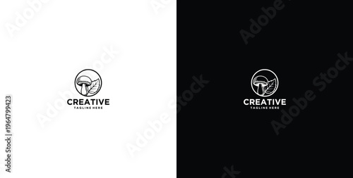mushroom consulting and testing logo design