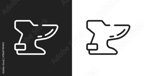 Bidet icon. Linear black, white icon from plumber collection. Outline bidet vector. Thin line symbol isolated on white and black background