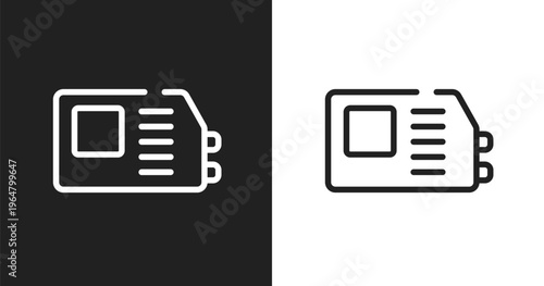 Welding machine icon. Linear black, white icon from electrician tools collection. Outline welding machine vector. Thin line symbol isolated on white and black background