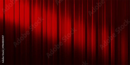 Dramatic red curtain bathed in soft, inviting light. A captivating display of theatrical elegance and anticipation.