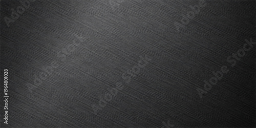 Textured dark metal backdrop with subtle light reflections, exuding sophistication and industrial flair. Ideal for graphic design, abstract backgrounds, and technological themes.