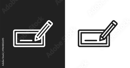 Edit text icon. Linear black, white icon from web development collection. Outline edit text vector. Thin line symbol isolated on white and black background