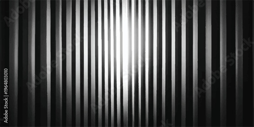 captivating display of vertical lines with light and shadows, this image plays with contrast and dimension, offering a contemporary art piece