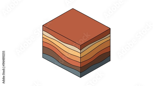 A geological rock layers, also known as starta. 