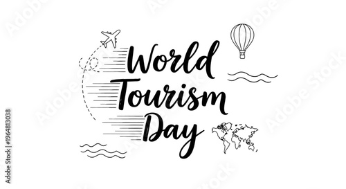 World Tourism Day celebration concept.