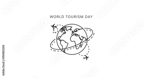 World Tourism Day global travel concept.