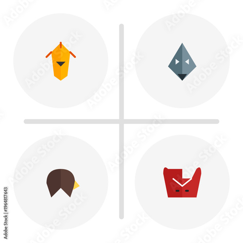 Set of Minimalist Geometric Animal Head Icons - Flat Design Vector Logo Elements Free Download Set of Minimalist Geometric Animal Head Icons - Flat Design Vector Logo Elements - GFXLoad