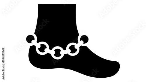 Anklet chain icon
