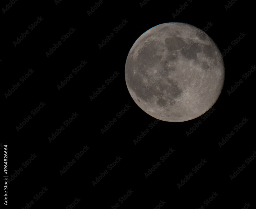 Fototapeta premium full moon over black