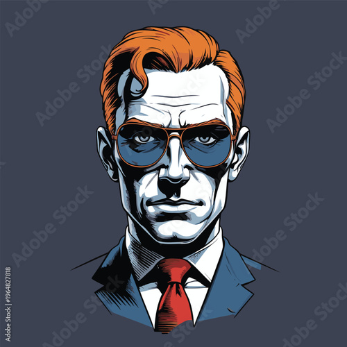 gentleman vector illustration