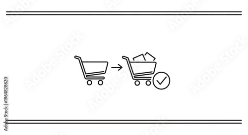 Seamless online shopping journey from empty basket to confirmed purchase completion