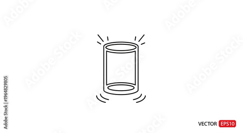 Sleek minimalist voice assistant device icon representing modern smart home technology