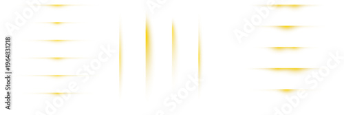 Golden hour window shadows for interior mockups, minimalist yellow light streaks on white background