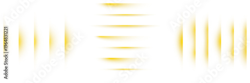 High speed data transmission visualization with abstract yellow motion blur lines on white background