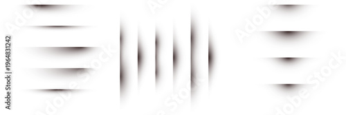 Realistic shadow effects for UI design, minimalist page curl and divider shadows for web mockups.