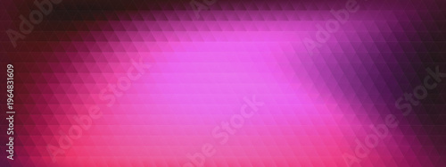 Pink and purple geometric triangle mosaic background for quantum computing and data encryption